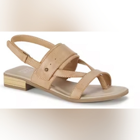 NWT Frye & Company Women's Adjustable Strap Cassia Sandals in Light Tan - Picture 1 of 12